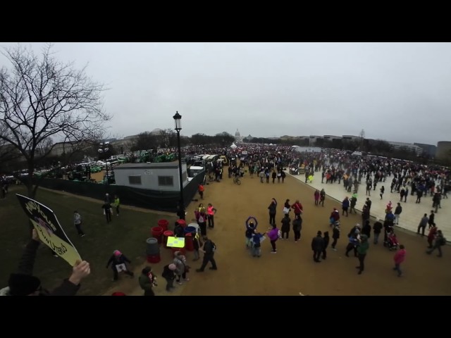 A 360-degree view of the women's march in D.C.