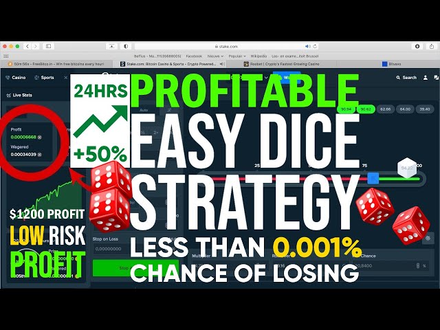 INSANE AFK DICE STRATEGY LOW RISK | BEST DICE AUTO BET STRATEGY 2024 | !STRATIFY FOR DICE !STRATEGY