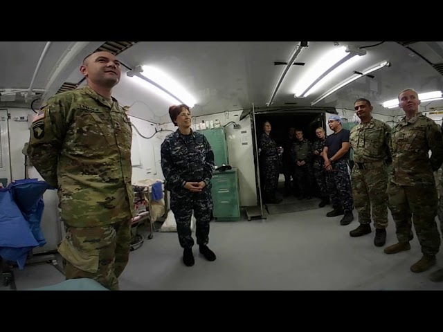 Rear Adm. Riggs talks about joint training at Ft. McCoy