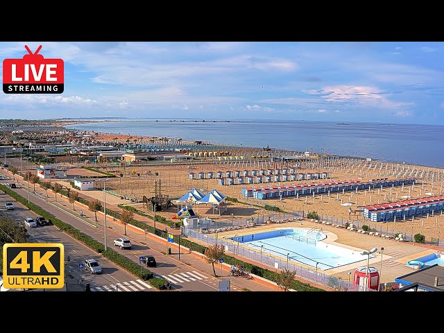 🔴 4K Live Cam - Chioggia Sottomarina - Live Streaming from Hotel Park Chioggia (Venice) - 4K