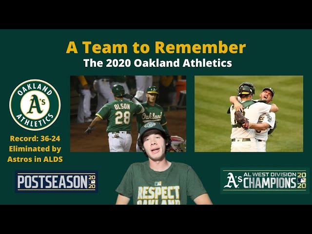 A Team to Remember: The 2020 Oakland Athletics