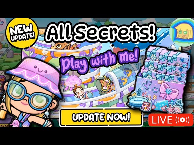 (LIVE) FIND ALL WATERPARK SECRETS! Play Avatar World with me!