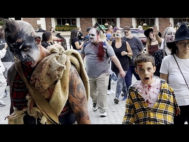 Salem Zombiewalk 2024 Zombie apocalypse walk Halloween event Apple iPhone 16 Pro / Max 4K 60fps HDR