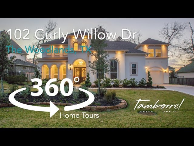 102 Curly Willow Dr - House for Sale in The Woodlands - 360 Video