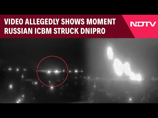 ICBM Attack Video | Video Allegedly Shows The Moment Russian ICBM Struck Ukraine's Dnipro