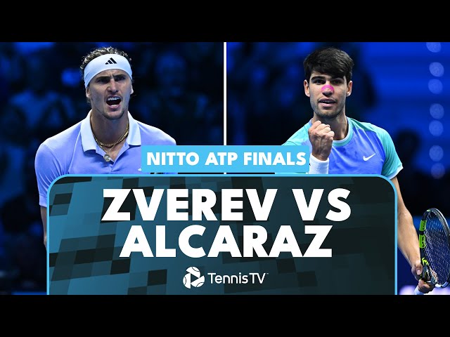 Alexander Zverev vs Carlos Alcaraz EPIC Match Highlights | Nitto ATP Finals 2024