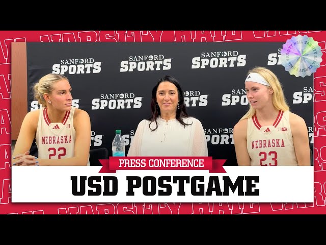 Nebraska Women's Basketball Takes Down USD at the Sanford Pentagon | Full Press Conference