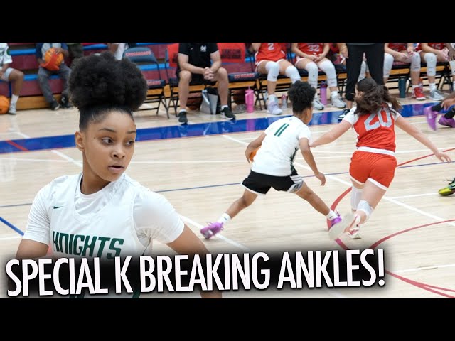 Special K BREAKING ANKLES in Girls Basketball SHOWDOWN vs Mater Dei!