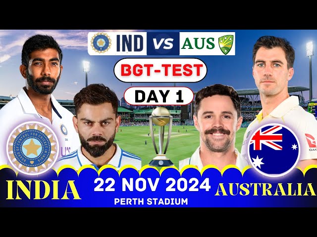 Live IND Vs AUS Test Match Score | Live Cricket Match Today | IND vs AUS live 1st inning #livescore