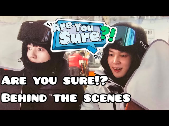 Jimin and Jungkook Are You Sure!? - Behind the scenes moments