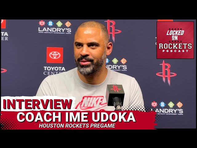 Ime Udoka | Pregame Houston Rockets Vs Charlotte Hornets | 2023-2024 NBA Season