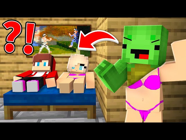 Mikey Can Shapeshift Into Girl To Prank JJ in Minecraft - Maizen Gameplay