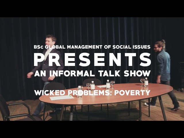 Talk show 'Poverty' - BSc Global Management of Social Issues - Tilburg University