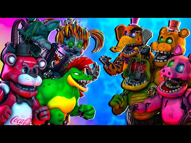 [SFM FNaF] Top 5 WITHERED MELODIES VS Fight Animations