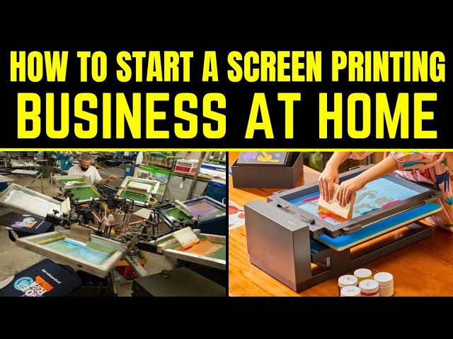 How to Start a Screen Printing Business at Home - Master Screen Printing at Home!