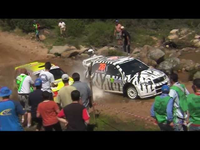 WRC Crash & Dangerous overtaking in the river (WRC Story -Rally Italy Sardinia 2005)