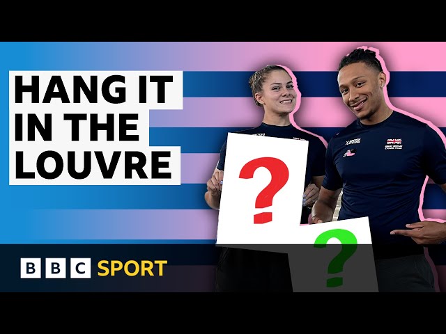 Hang It In The Louvre: Beth Shriever & Kye Whyte's art challenge | Paris 2024 Olympics | BBC Sport