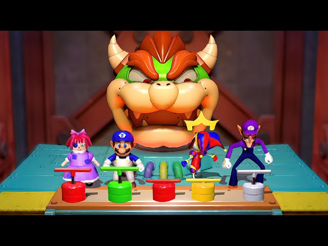 Mario Party Superstars - All Minigames Waluigi Vs Pomni Vs SMG4 Vs Raghata (Hardest Difficulty)