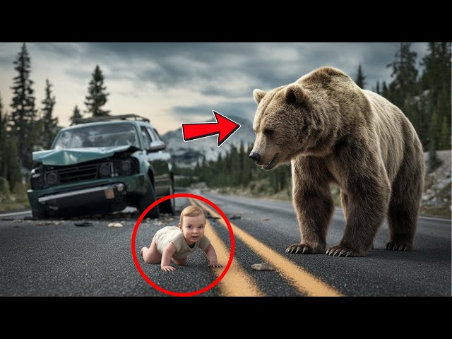 A Bear Finds A Baby In A Car Accident, Takes It To The Forest, And What It Does Will Shock You