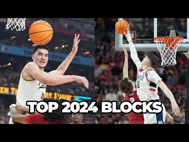 Top blocks of the 2024 NCAA men's tournament