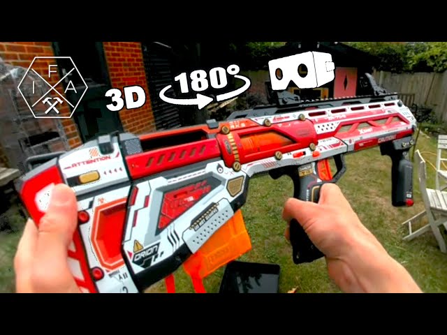 X-Shot Skins Pro Series Longshot | REMASTERED for your VR HEADSET | Nerf Gun Play in 4k VR 180