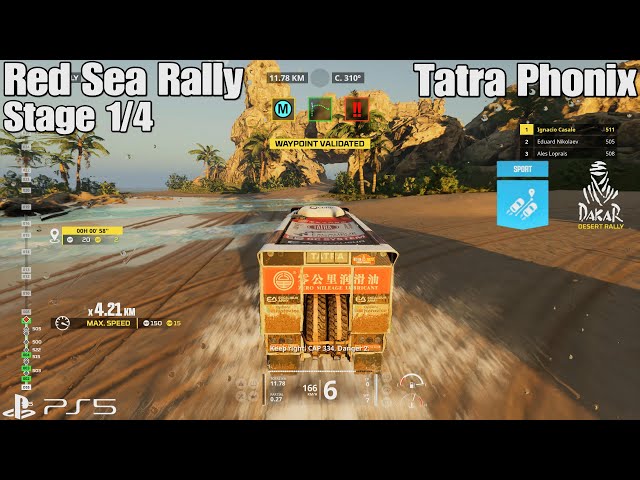 Dakar Desert Rally - Red Sea Rally 197Km Stage 1/4 Sport mode - Tatra Phonix Truck [4KPS5]