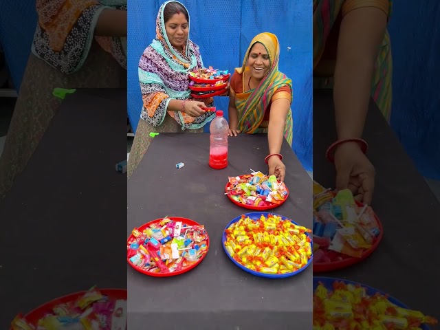 Bottle flip & Eat sweet candy 🍬 challenge #shorts #challenge