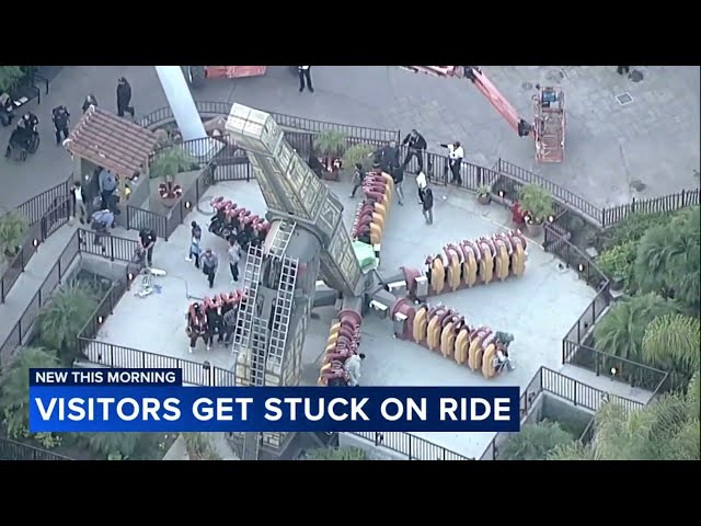 Riders stuck for over an hour on southern California amusement park ride