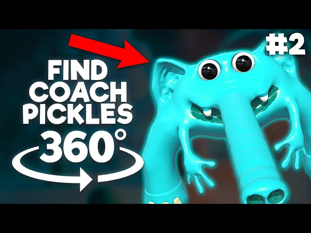 360° Find Hidden COACH PICKLES! #2 Garten of Banban 3!