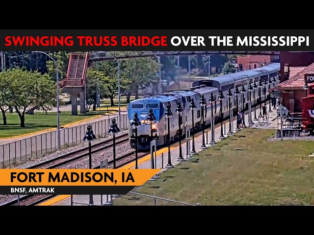 Fort Madison, Iowa, USA | LIVE RAILCAM - Virtual Railfan