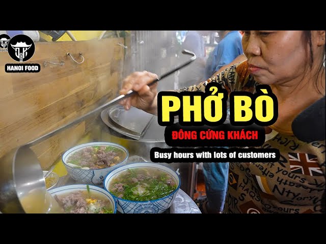 GIỜ CAO ĐIỂM ĐÔNG NGỘT THỞ của quán PHỞ BÒ khu TẬP THỂ