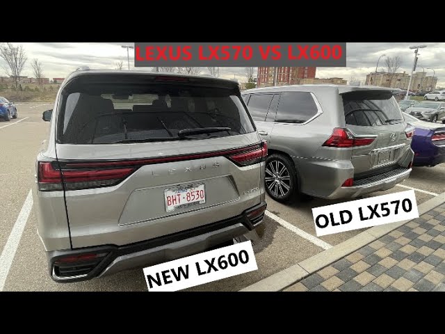 LEXUS LX600 VS LX570, size comparison, interior and exterior in 4K