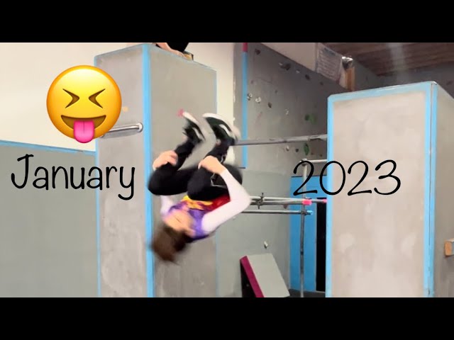 JANUARY 2023 PARKOUR/FREERUNNING - Caleb Bertrand ❄️🥶☃️🎉🎊