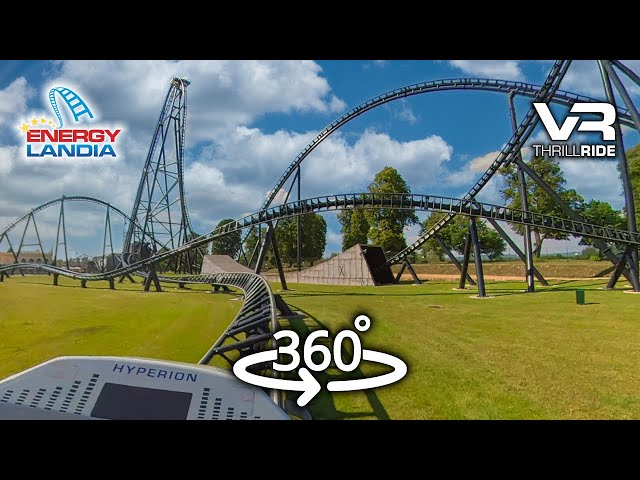 360° HYPERION onride POV - The ultimate adrenaline rush - Energylandia Epic Roller Coasters VR