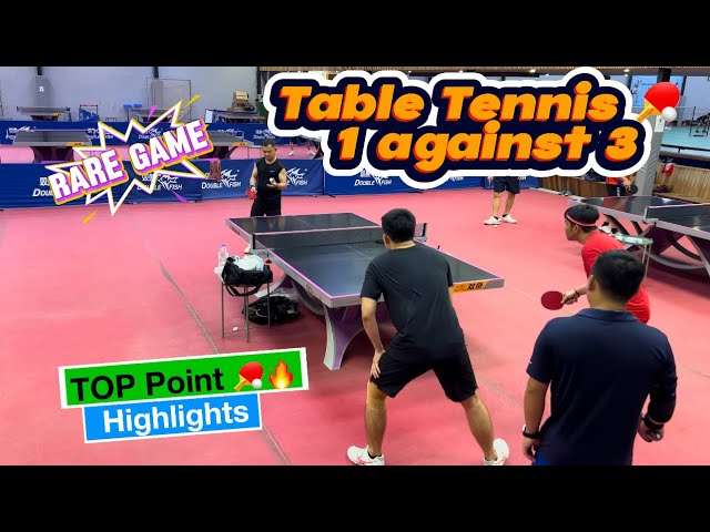 TT- 1 against 3 | Rare Game must watch 😳👀