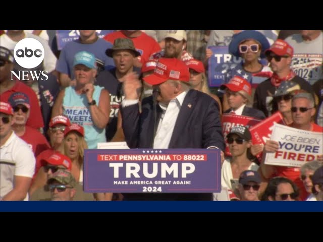 Video shows moment of Trump assassination attempt at rally