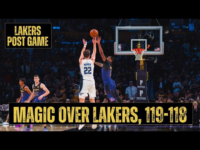 Magic Over The Lakers, 119-118 | KEY Free Throws Missed Late | First Home Loss