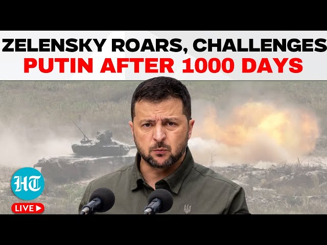 Zelensky Speech Live |  Ukraine Marks 1000 Days of Full-scale War | Russia Ukraine War Live | Putin