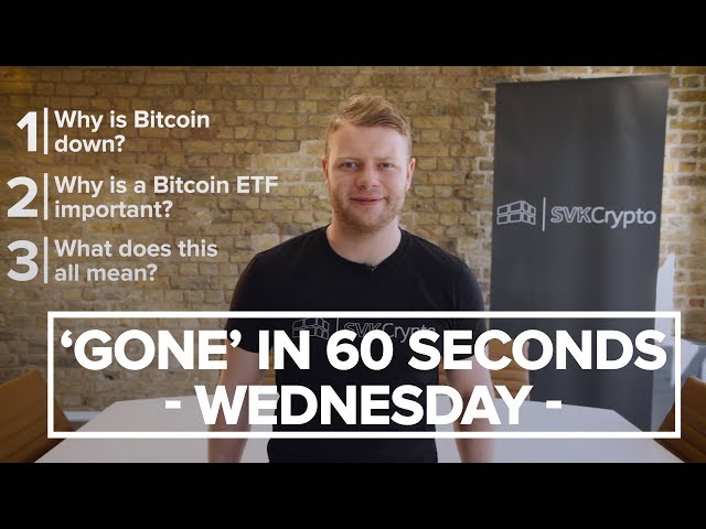 Why is Bitcoin going down today ? | SVK Crypto 'Gone" in 60 seconds | 08/08/18