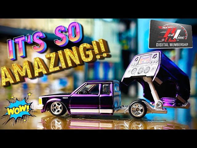 CHECKOUT THE NEW HOT WHEELS RLC 1986 NISSAN 720 KING CAB LOWRIDER!! I WAS VERY SURPRISED!! WOW!!