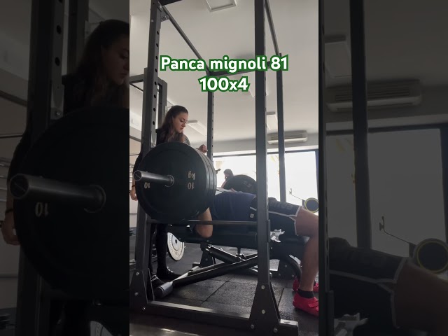 WINTER ARC PT.22 panca mignoli 81 4x100kg #fitness #pancapiana #palestra