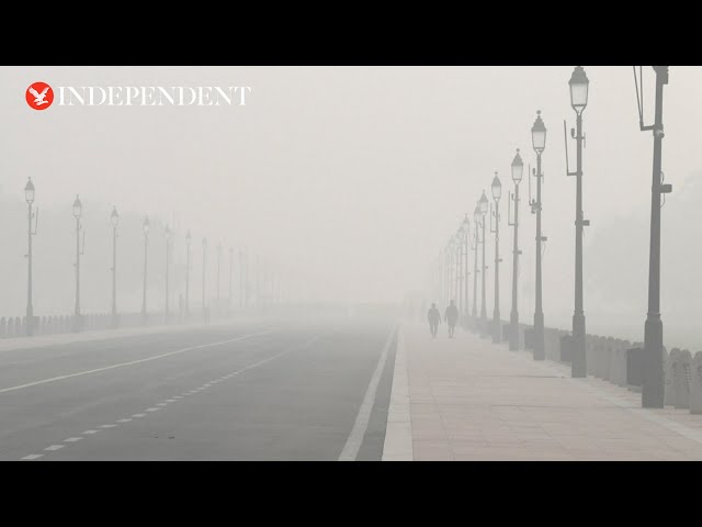 View of India's capital New Delhi as it chokes under toxic smog