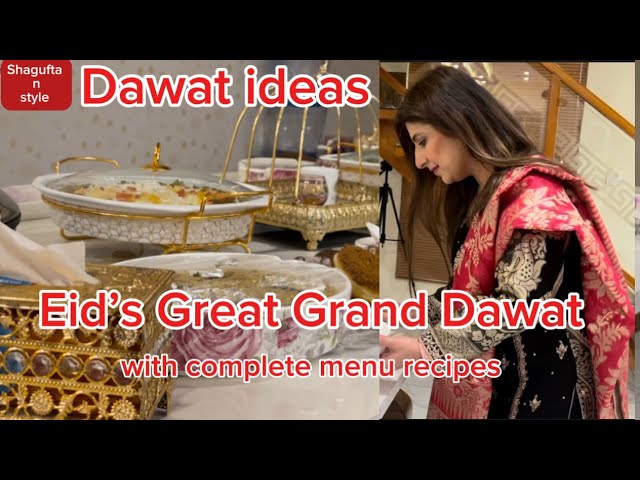 Dawat ideas | Eid’s Great Grand Dawat | complete recipes | #eidcelebrations #eidspecial