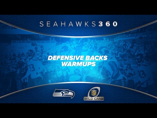 A 360 Degree Look at Seahawks Defensive Backs Warm Ups at Vikings