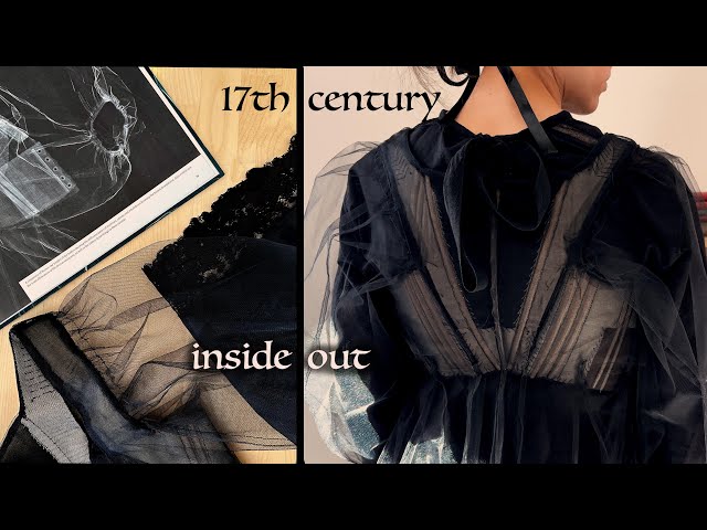 I made an inside out 1630s bodice