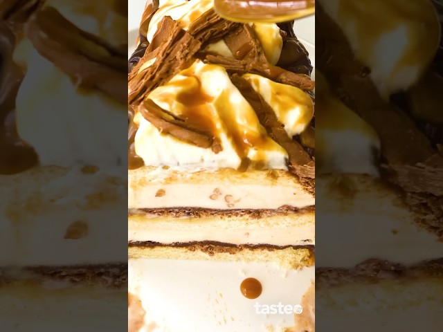 Cheat’s burnt butter ice-cream cake | taste.com.au