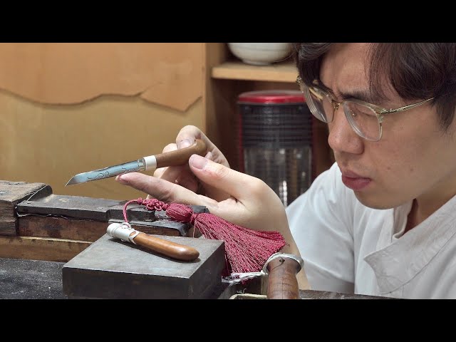 Process of Making Traditional Korean Ornamental Silver Knife. Heir of Old Forge