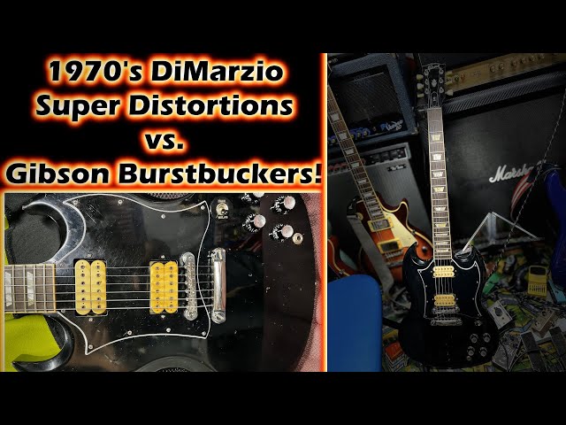 Replacing Gibson Burstbuckers with VINTAGE Super Distortions - Gibson SG Standard!