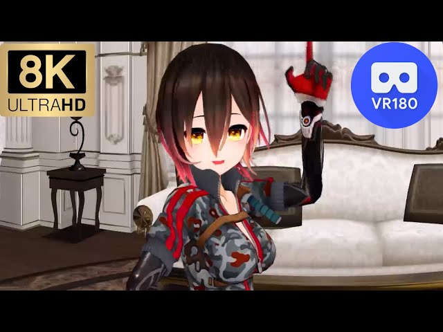 【8K 4K VR180 MMD 3D】ロボ子／KING【VTtuber 本人歌唱】