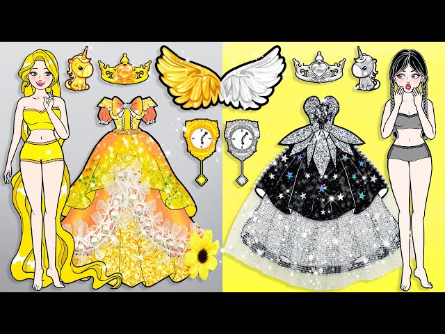 Vestir Muñecas De Papel | Gold & Silver New Home Decor - Barbie Dress Up & Makeup | Woa Doll Spanish